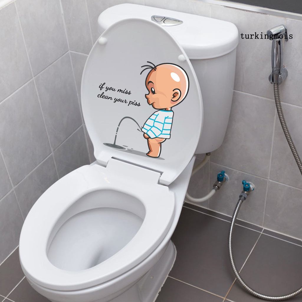 Đề Can PVC Chống Thấm Nước Họa Tiết Sáng Tạo Đáng Yêu Trang Trí Nhà Vệ Sinh