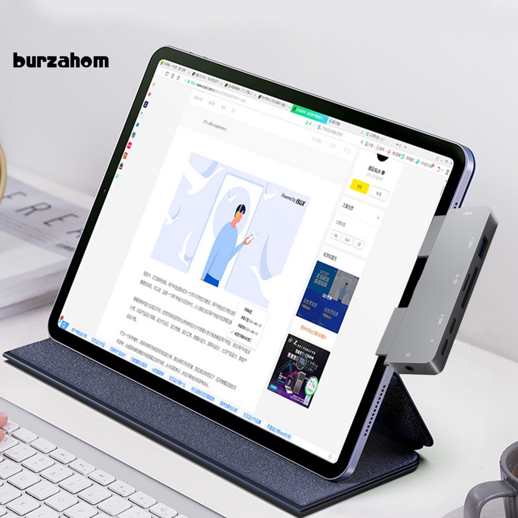 Bộ Chia 7 Cổng USB Loại C 60W Chất Lượng Cao