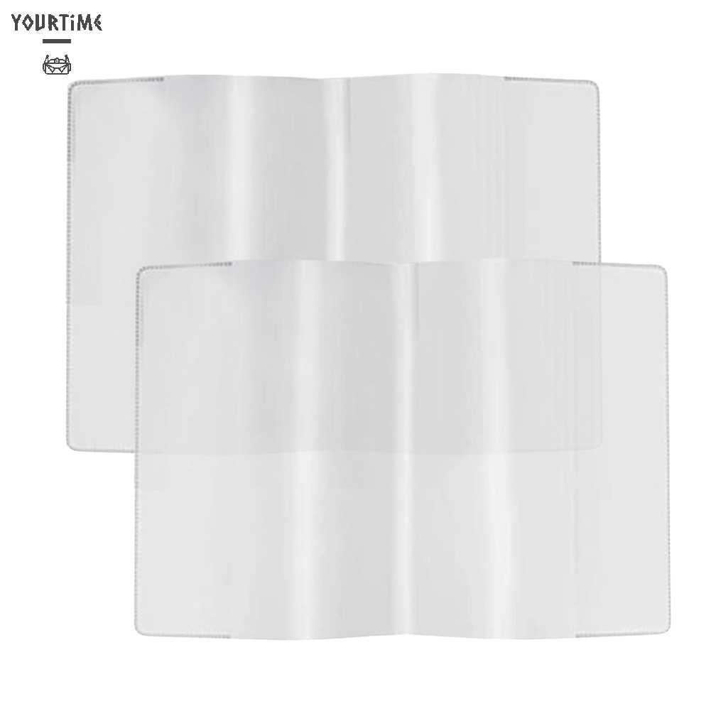 Set 2 Vỏ Bọc Hộ Chiếu Bằng PVC Trong Suốt