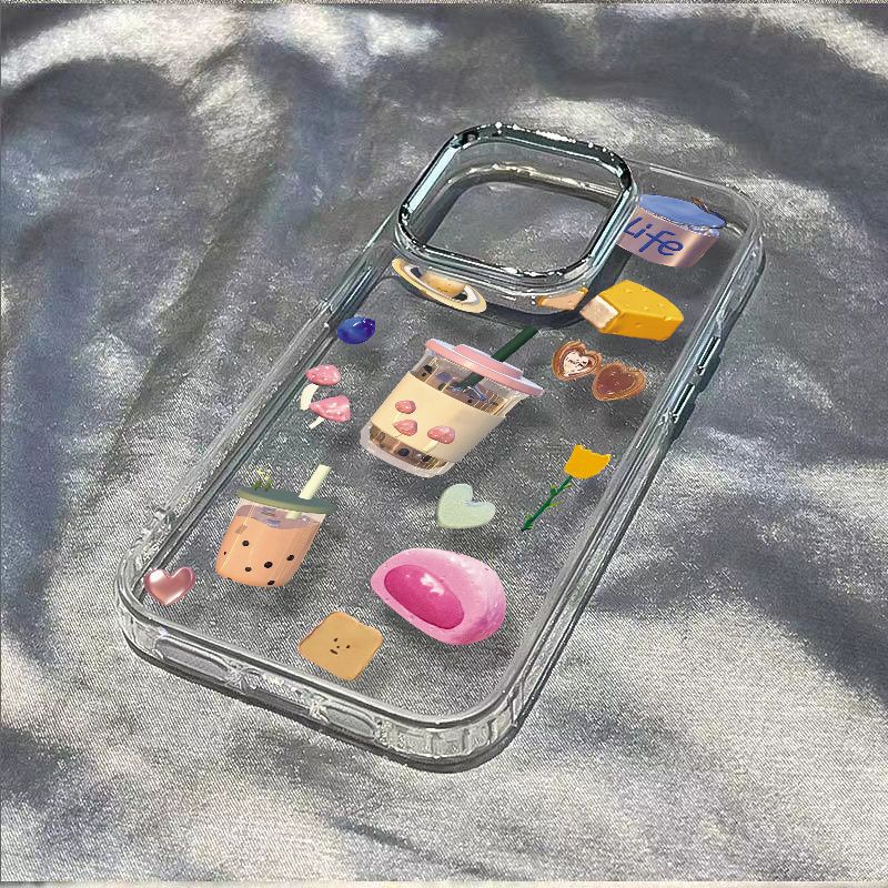 ✅Ốp Điện Thoại Mềm Chống Sốc Hình Bánh Trà Sữa Cho iPhone 7Plus 12118 14pro13max TTFN