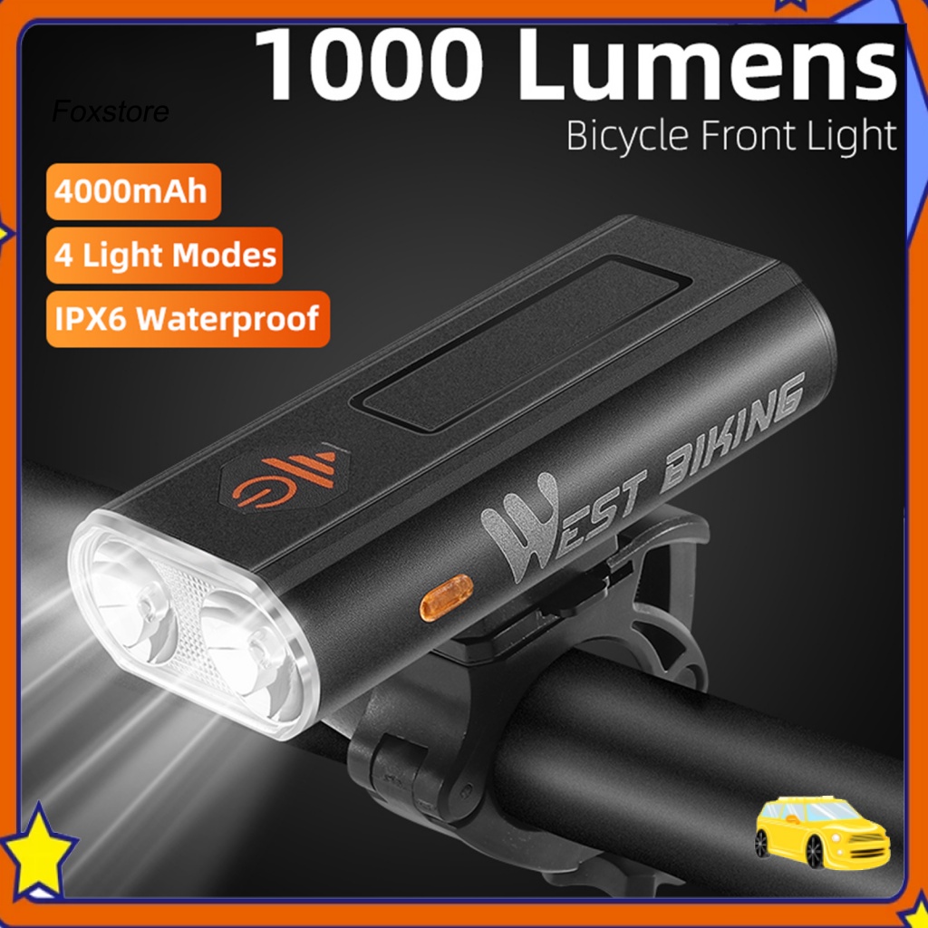 Đèn Pha Đôi 1000LM Nhỏ Gọn Dễ Sử Dụng Dành Cho Xe Đạp Leo Núi MTB