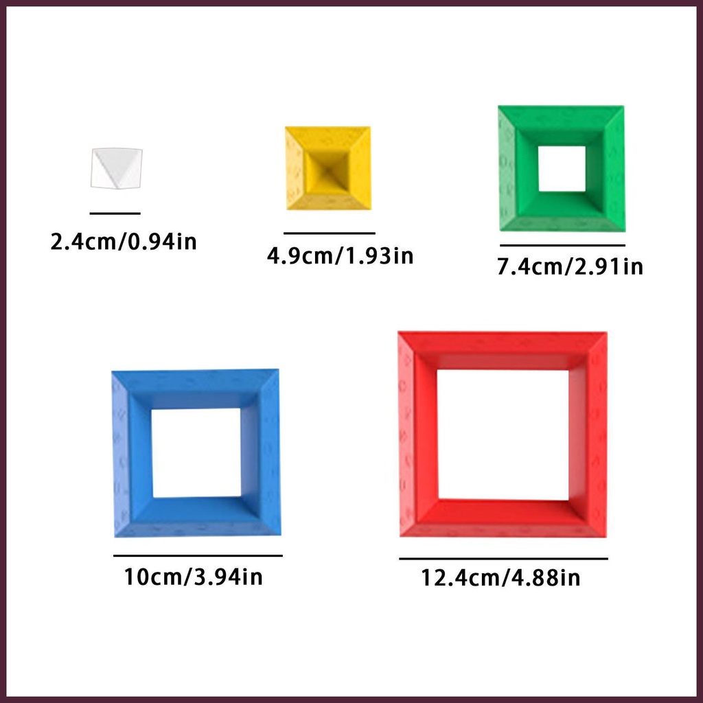 Bộ Đồ Chơi Khối Xếp Chồng Lên Nhau Giáo Dục Sớm Cho Bé