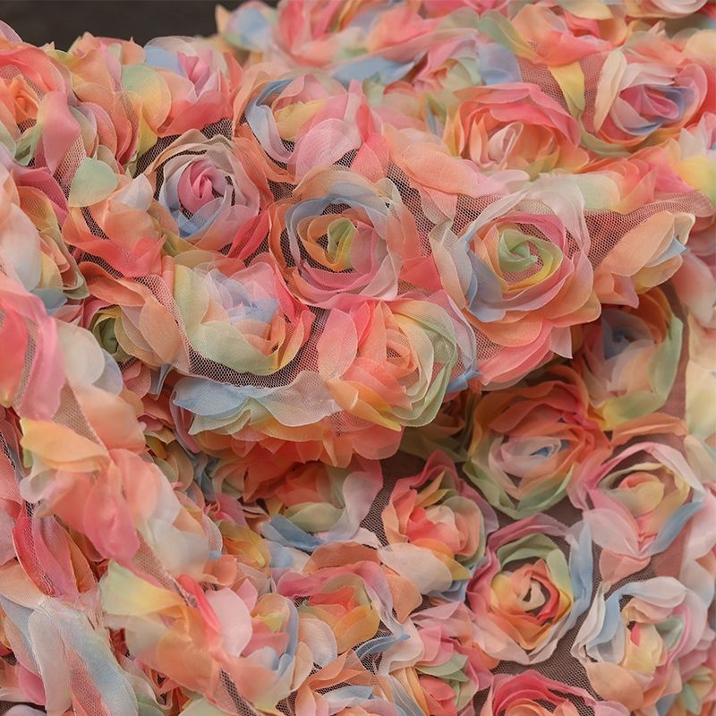 Hoa Hồng Gradient Ba Chiều Jacquard Fab