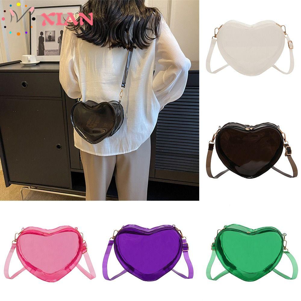 Túi Đeo Chéo Mini Trong Suốt Thiết Kế Đơn Giản Cho Nữ