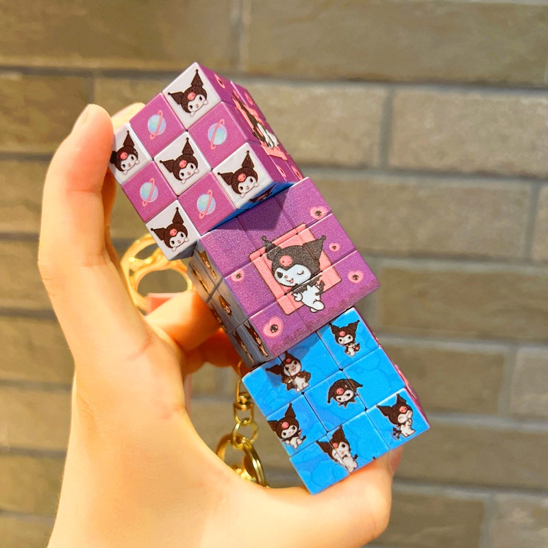 Móc khóa Rubik Hoạt Hình có dây treo xịn xò - ChanBe Store