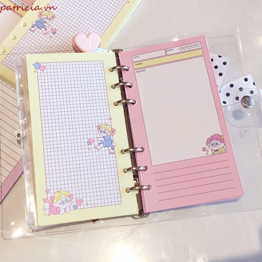 Sổ Tay Nhật Ký 50 Trang 6 Lỗ Họa Tiết Hoạt Hình Dễ Thương