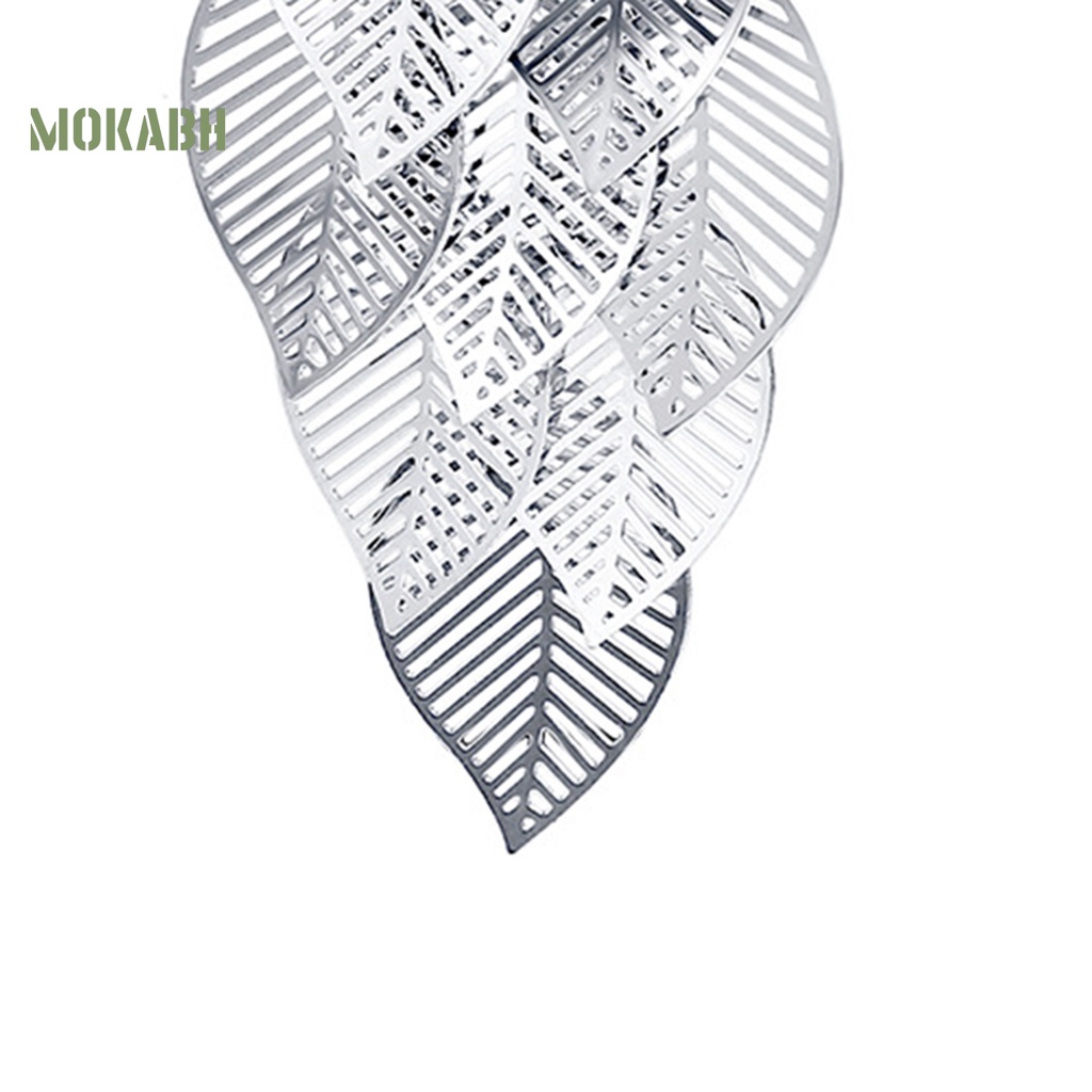 1 Đôi Bông Tai Hình Chiếc Lá Bằng Bạc Phong Cách Bohemian Thời Trang