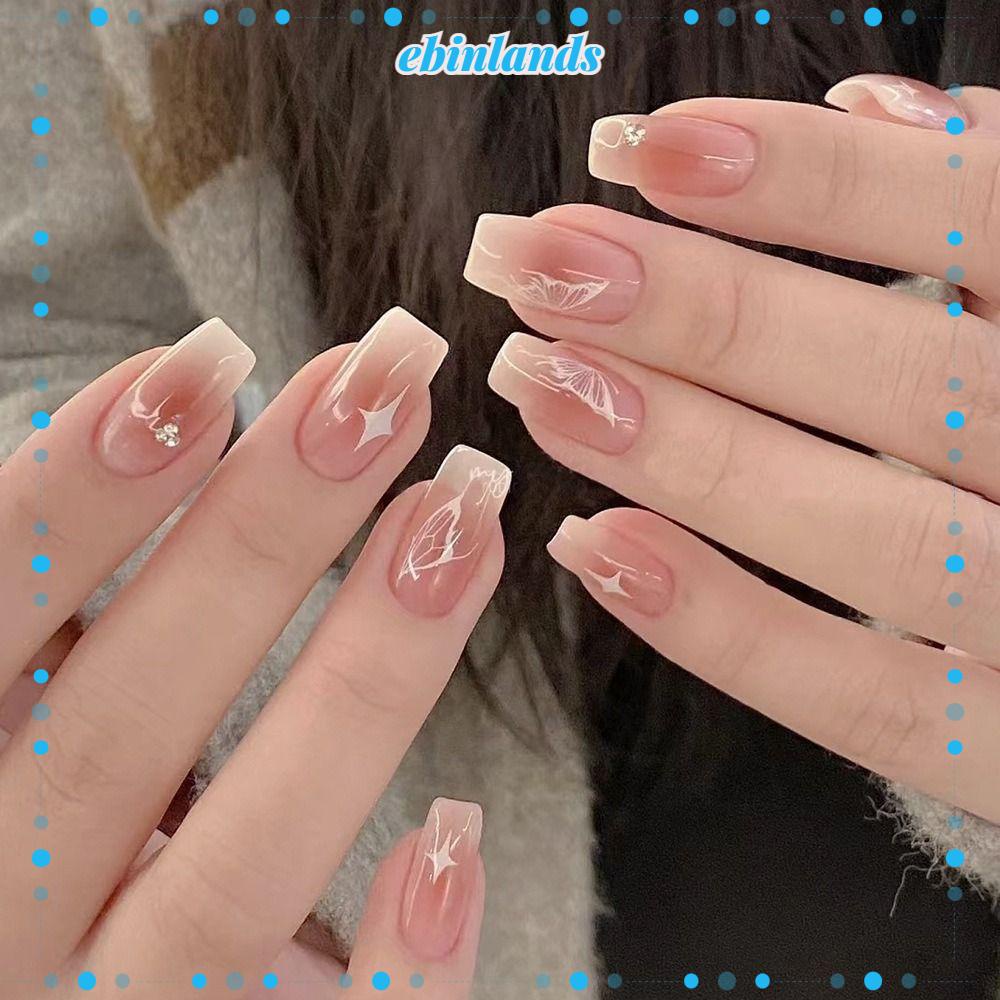 Móng Tay Giả Che Phủ Toàn Diện Tháo Rời Được Kiểu Pháp