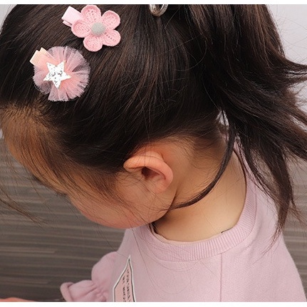 PVN45255 Set 3 kẹp tóc xinh xắn phong cách Hàn Quốc cho bé yêu T888