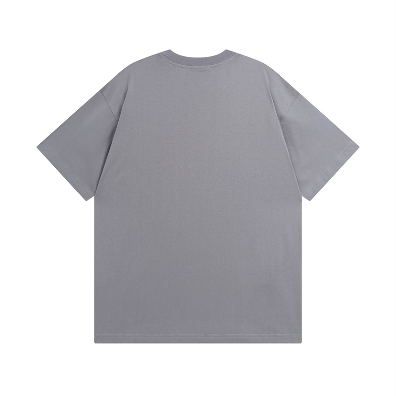 Áo Thun Tay Ngắn Thêu Logo Tiếng Anh Nhỏ Kiểu Cổ Điển Cá Tính