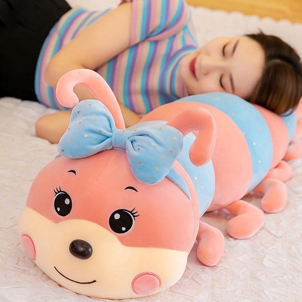 Gối Nhồi Bông Hình Sâu Bướm Mềm Mại Dành Cho Trẻ