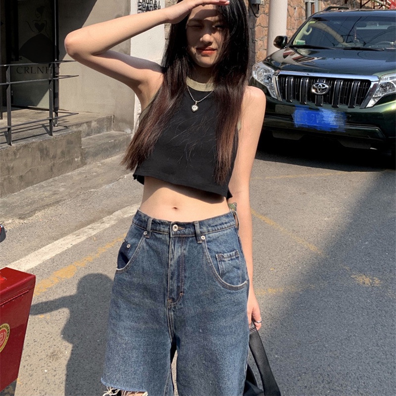 Áo Thun Croptop Tay Ngắn Cổ Tròn Màu Trơn Cột Dây Hở Lưng Quyến Rũ Thời Trang Mùa Hè Cho Nữ