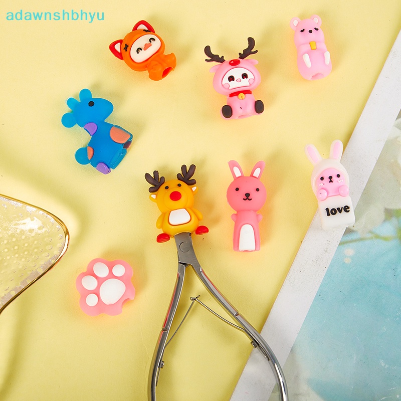 Adawnshbhyu Vỏ Bọc Silicon Bảo Vệ Kéo Cắt Móng Tay Hình Động Vật Hoạt Hình