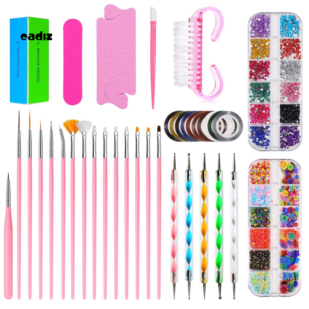 1 Set Bút Vẽ Móng Tay Đầu Cọ Mềm Dễ Sử Dụng