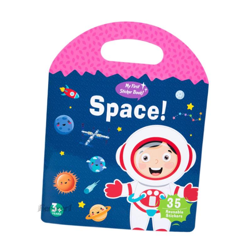 [Fenteer1] Sách Hình Dán Tĩnh Điện Giáo Dục Sách Có Thể Tái Sử Dụng Cho Trẻ