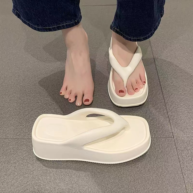 Xăng đan Đế Dày Mềm Mại Bằng Eva Chống Nước Màu Trơn Dành Cho Nữ