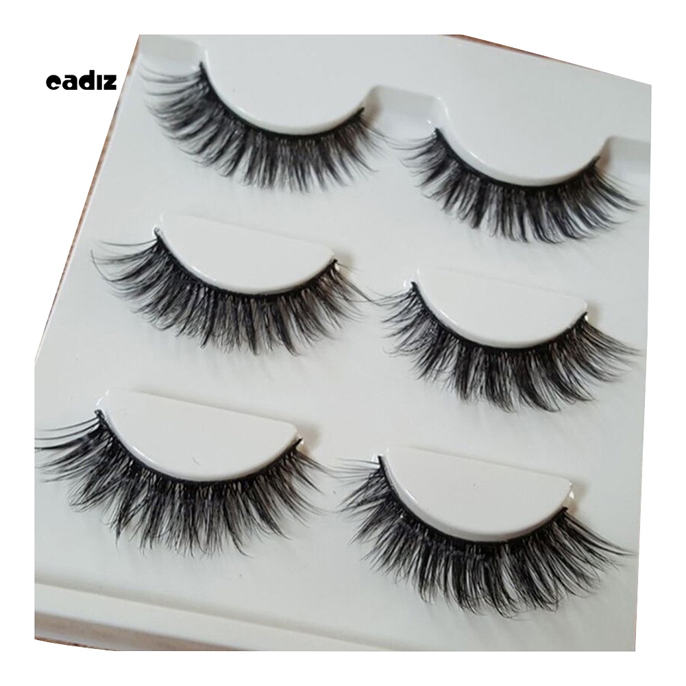 Bộ 3 Cặp Lông Mi Giả Mềm Và Dày Tự Nhiên