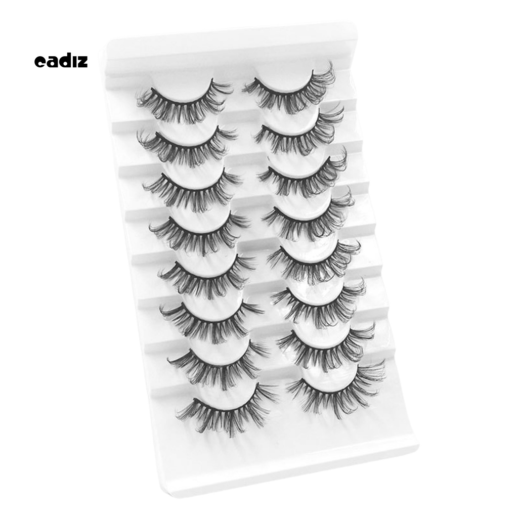 Bộ 8 Cặp Lông Mi Giả 3D Bề Mặt Mịn Handmade Không Để Lại Dấu Vết