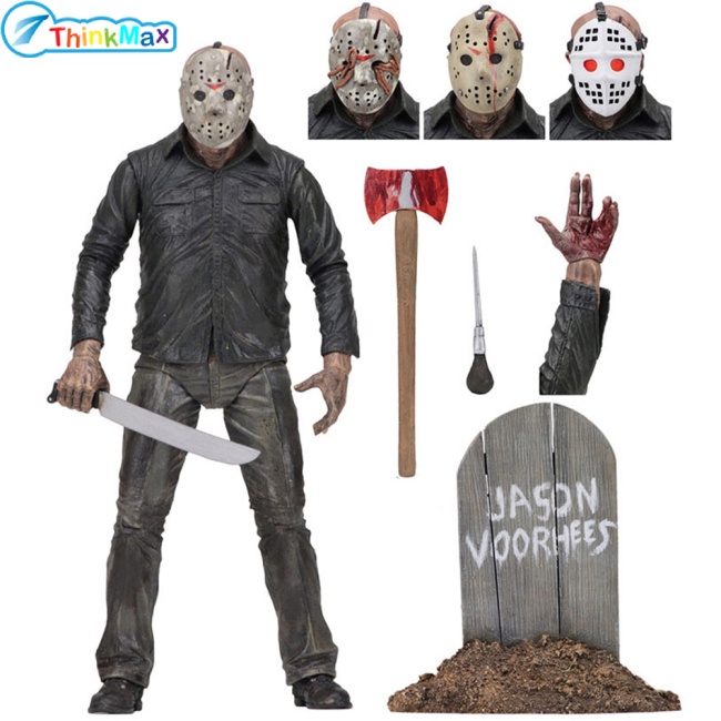 Thinkmax Mô Hình Nhân Vật Jason Voorhees 3d Chân Thật