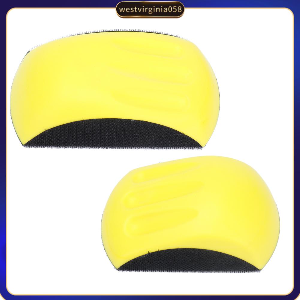 Westvirginia058 Chà Nhám Bằng Tay Khối Hình Chuột Xốp Nylon Móc Và Vòng Đánh Bóng Dụng Cụ Chế Biến Gỗ