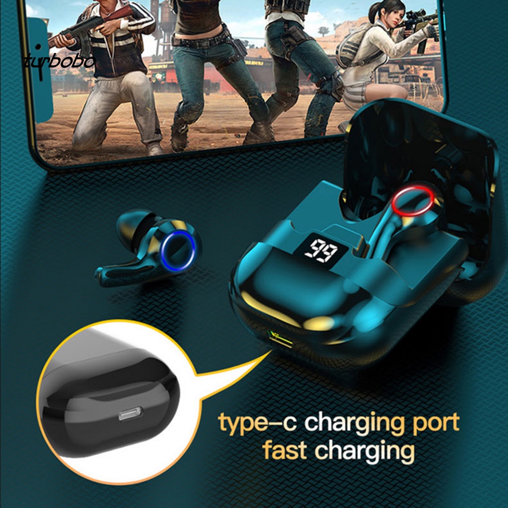 Tai Nghe Thể Thao Không Dây Bluetooth 5.1 Mega Bass Truyền Tải Âm Thanh Thông Minh Chống Ồn Có Màn Hình LED Kỹ Thuật Số