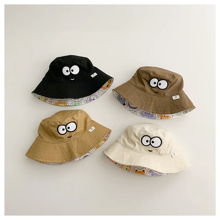 Mũ Tai Bèo Hai Mặt Chống Nắng Siêu Dễ Thương Thời Trang Mùa Hè Cho Bé Trai Và Gái