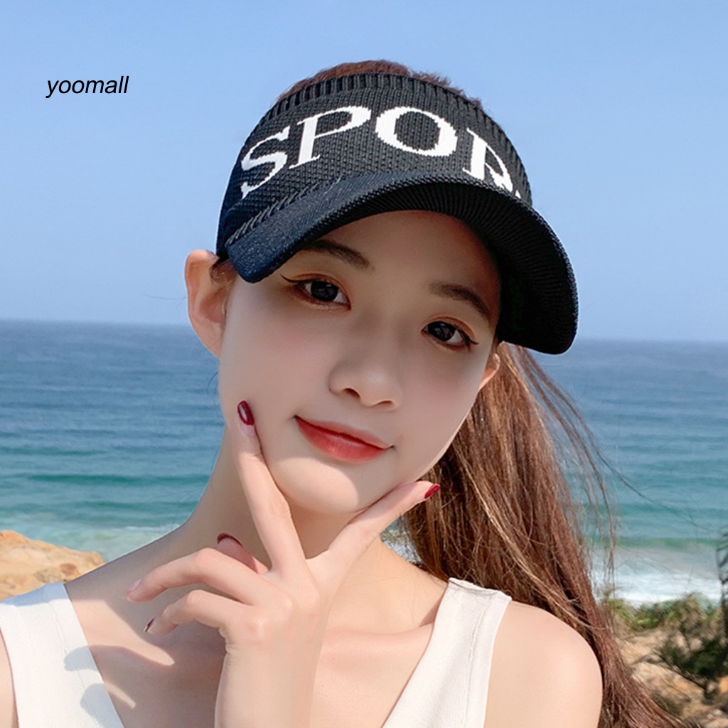 Mũ Lưỡi Trai Hở Chóp Co Giãn In Chữ YO / Long Thời Trang Cho Nữ