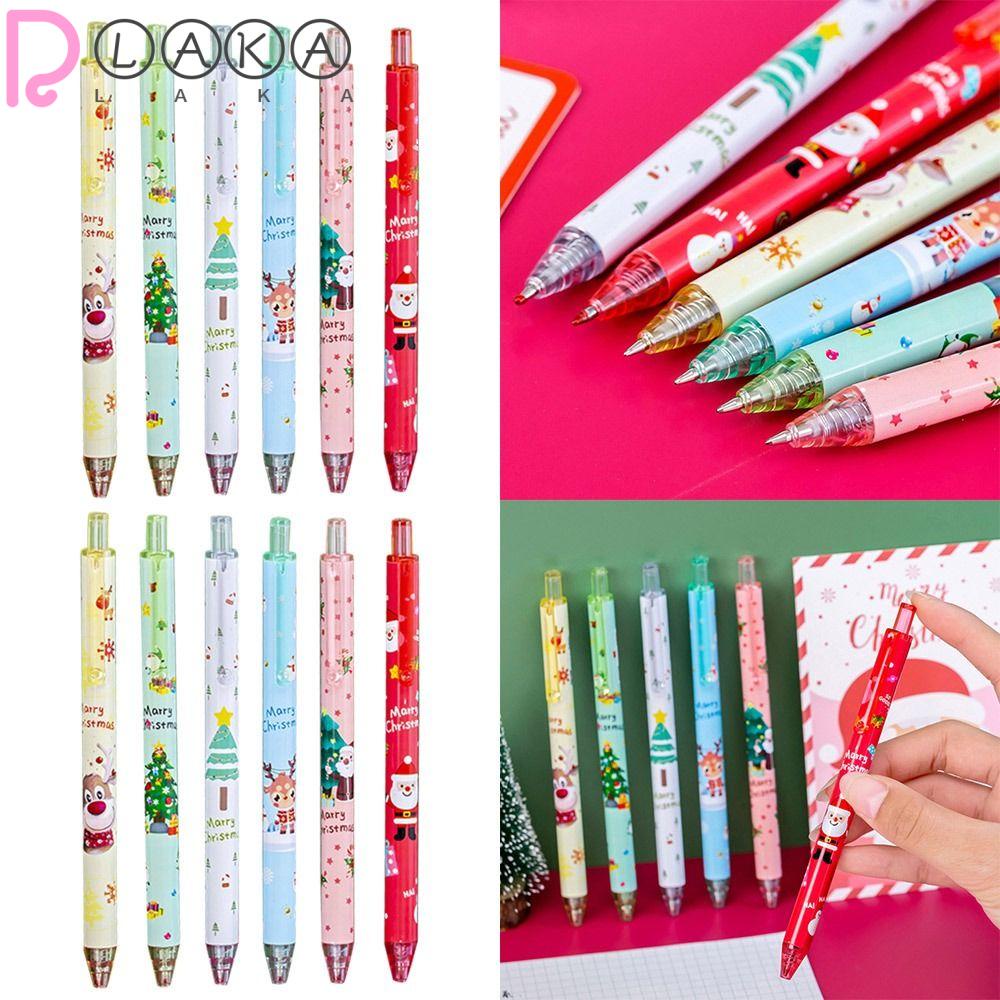 Bộ 12 Bút Mực Đen Ngòi 0.5mm Chủ Đề Giáng Sinh