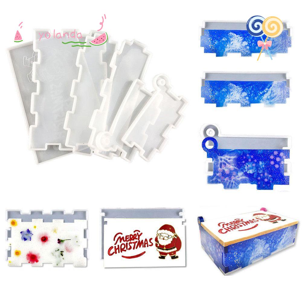 Khuôn Nhựa Làm Mặt Dây Chuyền Trang Sức Giáng Sinh DIY