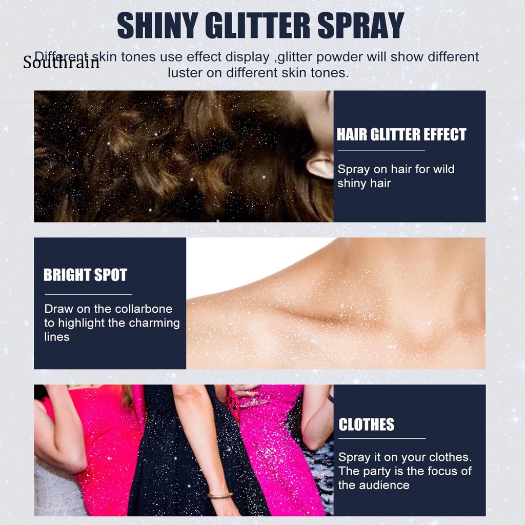 Kem Bắt Sáng SHA 60ml Nhẹ Nhàng Sáng Bóng Trang Điểm Cơ Thể Quyến Rũ An Toàn Cho Tiệc Halloween