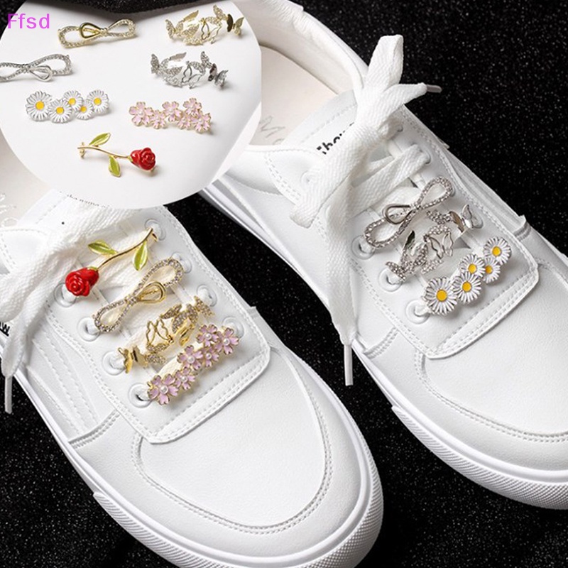 {Ffsd} Giày Thời Trang Đính Đá Kim Loại Ch Girl Quà Tặng Trang Trí * Bán Chạy