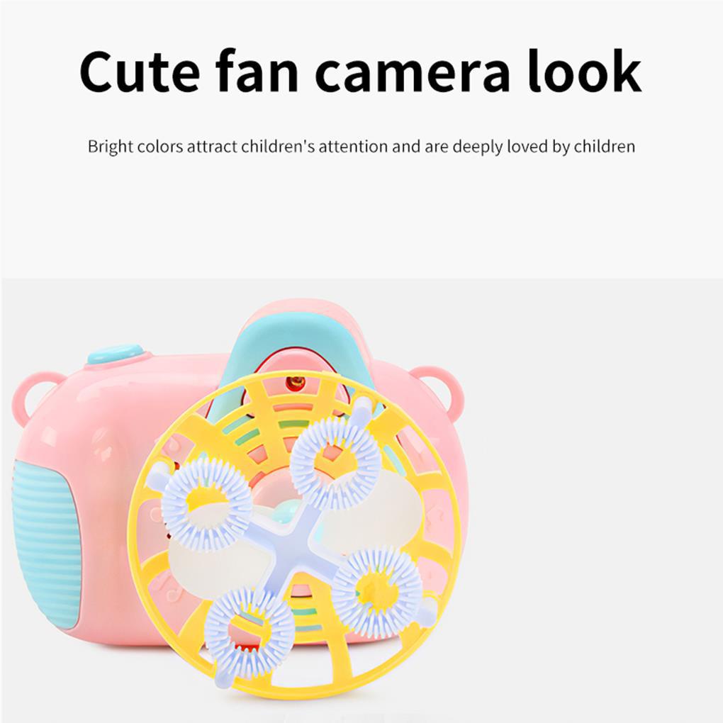 Máy Thổi Bong Bóng Tự Động Hình Máy Ảnh Hoạt Hình Đa Năng Dành Cho Trẻ Em