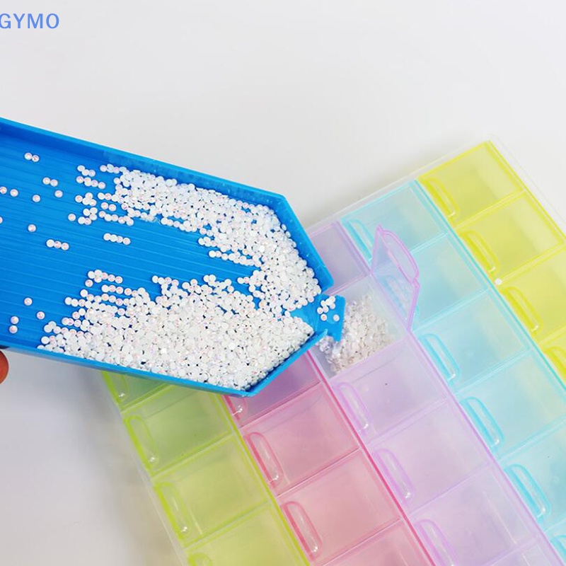 [cxGYMO] Khay Vuông Lớn Đựng Hạt Kim Cương Thêu HDY