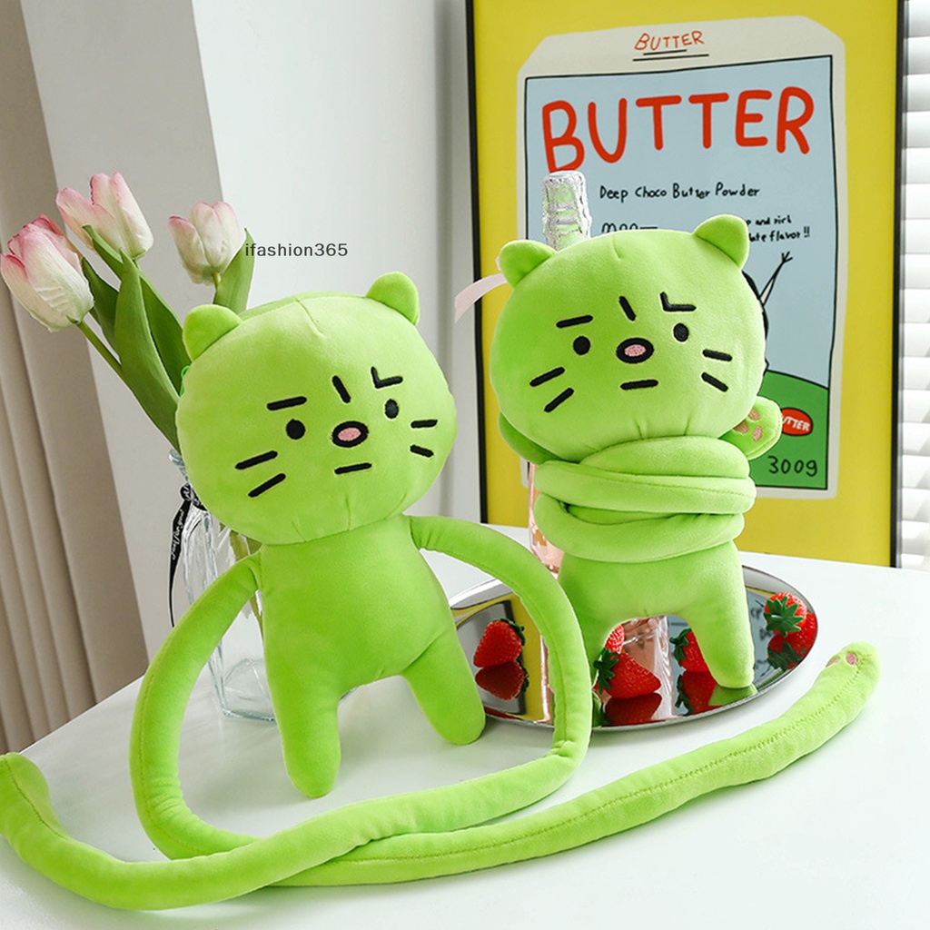 Túi Đeo Chéo Hình Mèo Nhồi Bông Đáng Yêu Sáng Tạo Thời Trang ifashion365