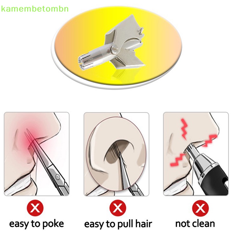 Kamembbn 1 Dao Cắt Tỉa Lông Mũi / Tai / Cạo Râu Chuyên Nghiệp Bằng Inox Cho Nam vn