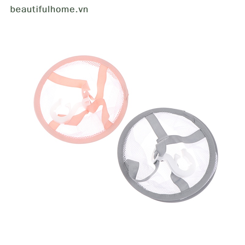 Giỏ Lưới Phơi Khô Cọ Trang Điểm Có Móc Treo Tiện Dụng