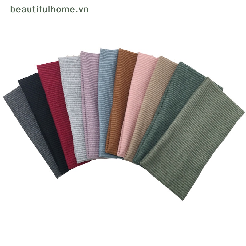 Băng Đô Dệt Kim Bản Rộng Màu Trơn Đơn Giản Thông Dụng Cho Nữ Tập Yoga / Thể Thao