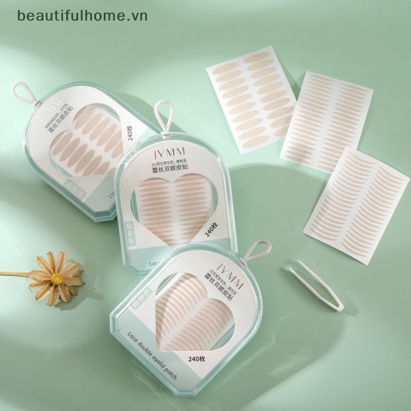 Bộ 240 Miếng Dán Kích Mí Vô Hình Dùng Trang Điểm