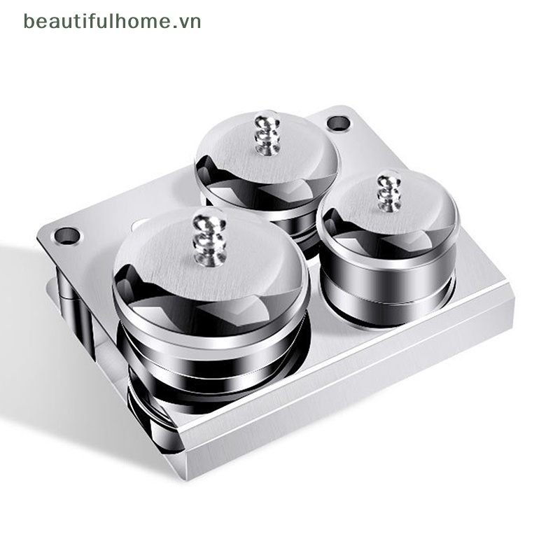 Set 3 Khay Đựng Bột Làm Móng Bằng Thép Không Gỉ