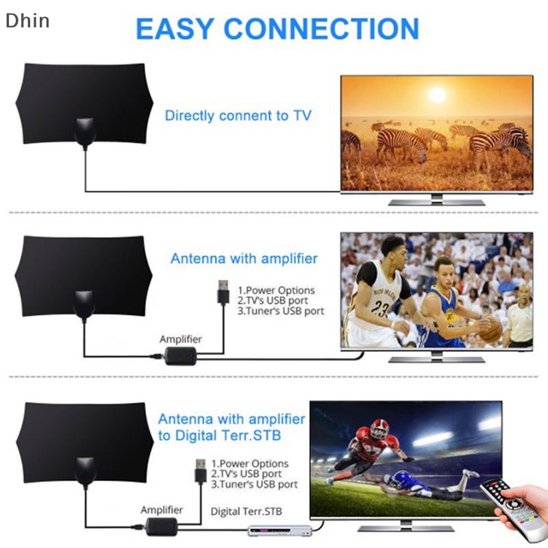 Ăng Ten TV Vệ Tinh Kỹ Thuật Số Trong Nhà Phạm Vi Cao DVB-T2 ATSC 4K 1080P
