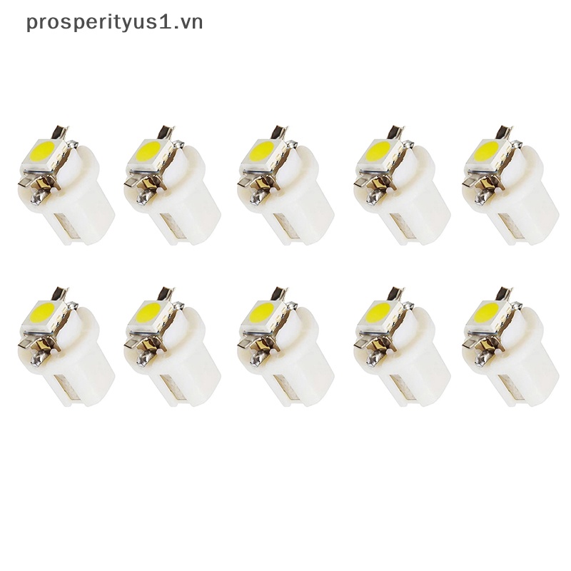 Set 10 Đèn LED T5 B8.5d Gắn Bảng Điều Khiển Xe Hơi Chuyên Nghiệp