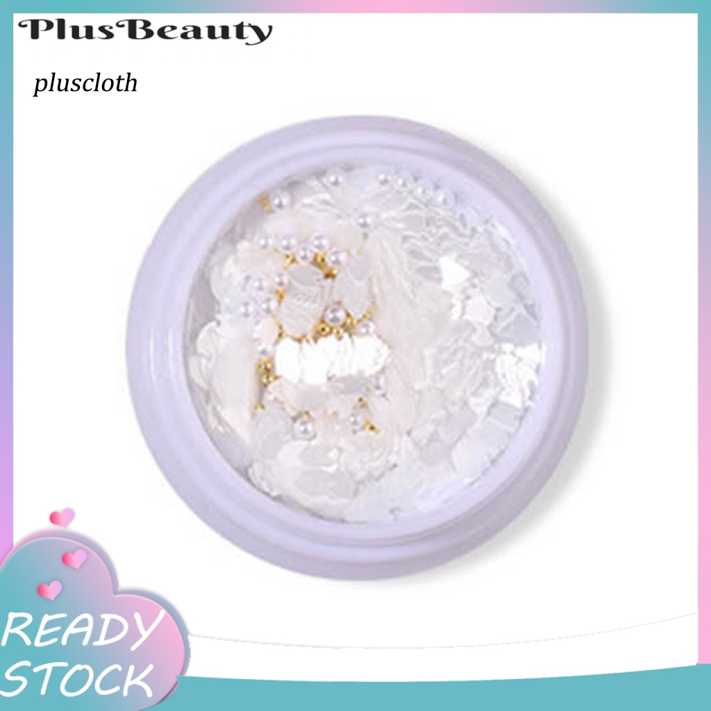 1 Hộp Sequin Hình Cánh Hoa Màu Sắc Sống Động Siêu Mỏng Trang Trí Móng Tay