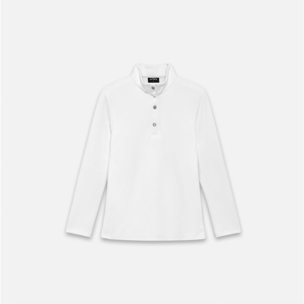 Áo Polo Dài Tay - Trắng | Kat Long Sleeve Polo Shirt in White