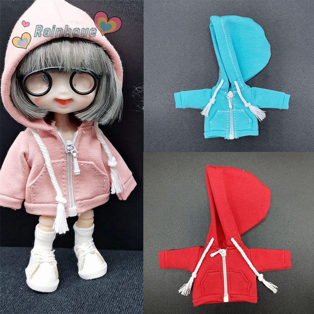 Áo Hoodies Màu Sắc Cầu Vồng Cho Búp Bê Tỉ Lệ 1 / 12 12~20cm
