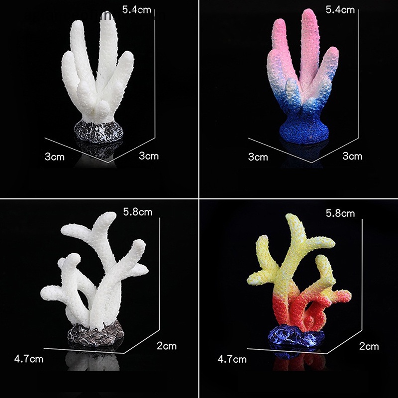~ Afhvn ~ San Hô Nhân Tạo Bằng Nhựa Resin Trang Trí Hồ Cá / Tiểu Cảnh Để Bàn Thủ Công