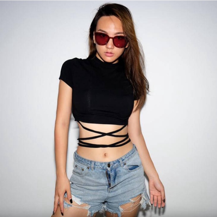 Áo Thun Ngắn Tay Màu Sắc Thời Trang Dành Cho Nữ
