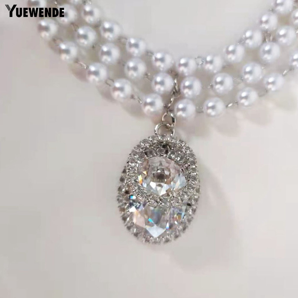 Vòng Cổ YQ.E Bắt Mắt Bằng Đồng Lấp Lánh Tinh Tế Có Thể Điều Chỉnh Kèm Mặt Dây Chuyền Cho Thú Cưng