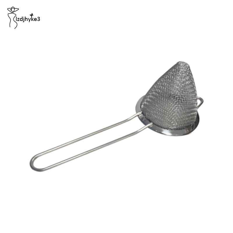 Dụng Cụ Rây Lọc Pha Trà Cocktail Hình Nón Tay Cầm Dài Bằng Thép Không Gỉ 304 lzdjhyke3
