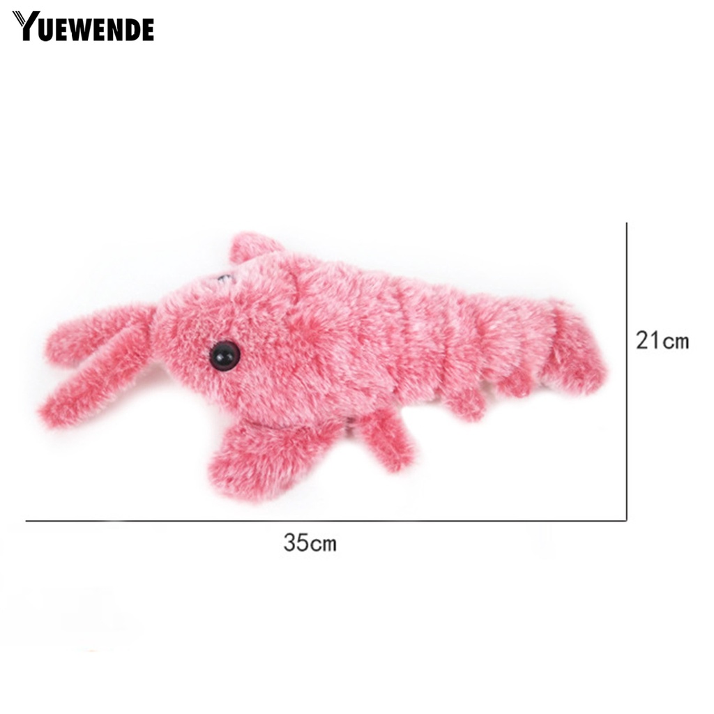 Đồ Chơi Hình Tôm Điện Tử Mềm Mại Chống Cắn Chống Trầy Thoải Mái Huấn Luyện Cho Mèo Cưng