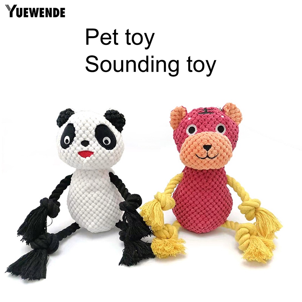 Yq.e Búp Bê Đồ Chơi Bắt Mắt Bằng Cotton PP Họa Tiết Hổ / Gấu Trúc Hoạt Hình Cho Thú Cưng